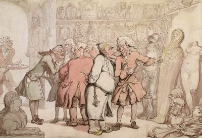 A Group of Antiquaries by Thomas Rowlandson